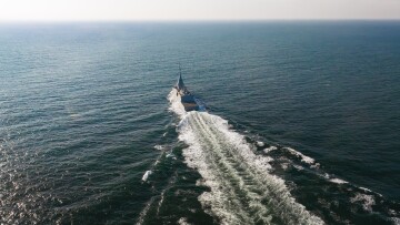 Στην ανοιχτή θάλασσα για δοκιμές βγήκε η φρεγάτα «Κίμων» - Δείτε φωτογραφίες με την πρώτη ελληνική Belharra εν πλω