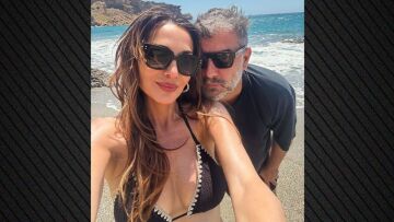 Δέσποινα Βανδή - Βασίλης Μπισμπίκης: Στη νότια Κρήτη το ζευγάρι - Δείτε τις φωτογραφίες