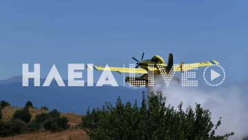 Χωρίς ενεργό μέτωπο η φωτιά στην Κάμενα Αρχαίας Ολυμπίας