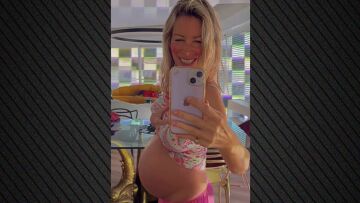 Άριελ Κωνσταντινίδη: Το βίντεο στον 8ο μήνα της εγκυμοσύνης της - «Δύο καρδιές που χτυπούν μαζί», έγραψε