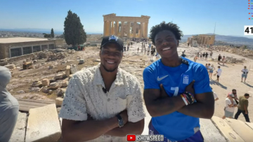 Ο Γιάννης Αντετοκούνμπο ξενάγησε σε live μετάδοση τον διάσημο youtuber IShowSpeed στην Ακρόπολη 

