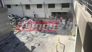 Το νοσοκομείο Άγιος Ανδρέας μετράει τις πληγές του: Αυτοψία για τις ζημιές - Φωτογραφίες