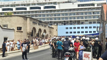Ρόδος: Επεισόδια κοντά στο λιμάνι για την άφιξη Ισραηλινών τουριστών – Μέτρα ασφαλείας και προσαγωγές