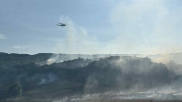 Υπό μερικό έλεγχο η φωτιά στην Αγναντιά Καλαμπάκας - Δείτε φωτογραφίες 