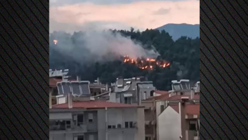 Οριοθετημένη η φωτιά στον λόφο Κουλά στις Σέρρες