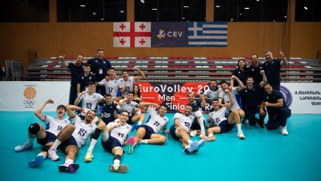 Προκριματικά Ευρωβόλεϊ ανδρών: Περίπατος της Ελλάδας στη Γεωργία και νίκη με 3-0