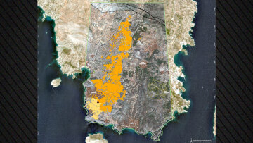 Φωτιά στην Κερατέα: Δορυφορικά δεδομένα δείχνουν την καμένη έκταση - Έγιναν «στάχτη» πάνω από 15.800 στρέμματα, τιτάνια μάχη να σωθεί ο Εθνικός Δρυμός Σουνίου