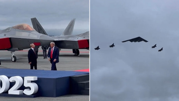 Η αντίδραση του Πούτιν με τον Τραμπ όταν πέταξαν από πάνω τους F-35 και Β-2 βομβαρδιστικό