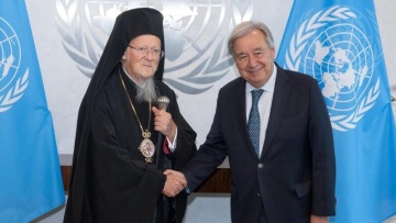 O Οικουμενικός Πατριάρχης συναντήθηκε με τον ΓΓ του ΟΗΕ στη Νέα Υόρκη