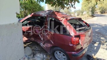 Θανατηφόρο τροχαίο με θύμα 53χρονο στην Κρήτη - Έχασε τον έλεγχο του ΙΧ και έπεσε σε τοιχίο