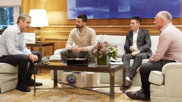 Συνάντηση Μητσοτάκη - Τζόκοβιτς για την ανάδειξη του ελληνικού τένις