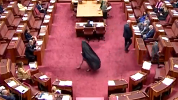 Αυστραλία: Επταήμερη... αποβολή σε ακροδεξιά γερουσιαστή για την εμφάνισή της με μπούρκα στη βουλή