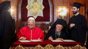 Στο Φανάρι ο Πάπας Λέων:  Κοινό μήνυμα των προκαθημένων του Χριστιανισμού  για ενότητα και συμπόρευση 