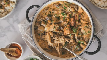 Μανιτάρια στρογγανόφ από την Αγάπη Μιχελή
