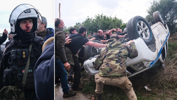 Πρωτοφανείς αγριότητες στην Κρήτη με αγρότες να χτυπούν αστυνομικούς: Ταυτοποιήθηκαν και κατηγορούνται για απόπειρες ανθρωποκτονίας κατά συρροή, δείτε βίντεο και φωτογραφίες