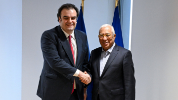 Συνάντηση του Κυριάκου Πιερρακάκη με τον Πρόεδρο του Ευρωπαϊκού Συμβουλίου Αντόνιο Κόστα