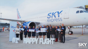 Η SKY express διευρύνει τις απευθείας συνδέσεις Ελλάδας-Γαλλίας με το νέο δρομολόγιο Αθήνα-Λυών 
