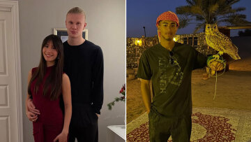 Οι ποδοσφαιριστές ξεκουράζονται: Ο Χάαλαντ με τη σύζυγο και ο Μπέλινγχαμ με την κουκουβάγια