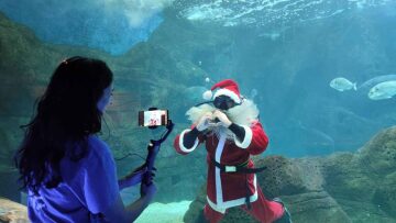 Χριστουγεννιάτικη ξενάγηση στο Ενυδρείο Κρήτης για παιδιά που νοσηλεύονται