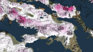 Τσουχτερό κρύο, χιονόπτωση και παγετός: Χάρτες δείχνουν πώς θα είναι ο καιρός τις επόμενες μέρες, δείτε πού στην Αττική θα πέσουν χιόνια