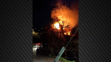 Στις φλόγες τυλίχτηκε κατοικία στην Αράχωβα, δείτε βίντεο