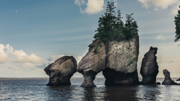 Η περιοχή όπου οι μεγαλύτερες παλίρροιες στον κόσμο αποκαλύπτουν νησιά, φάλαινες και απολιθώματα 300 εκατ. ετών