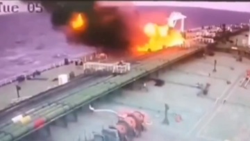 Η στιγμή που drone χτυπάει το ελληνικών συμφερόντων τάνκερ Delta Harmony στη Μαύρη Θάλασσα, δείτε βίντεο