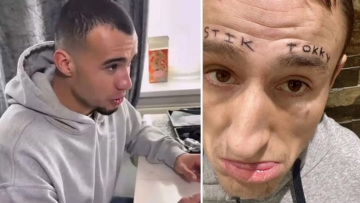 Δηλαδή κάπου ώπα: Influencer πλήρωσε 4.600 ευρώ για να κάνει τατουάζ το όνομά του στο πρόσωπο θαυμαστή