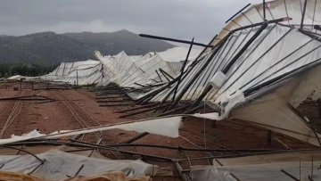 Σοβαρές ζημιές και διακοπές ρεύματος στην Κρήτη από τους θυελλώδεις ανέμους έως 9 μποφόρ