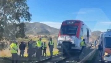 Τρένο συγκρούστηκε με γερανό στην Καρθαγένη της Ισπανίας
