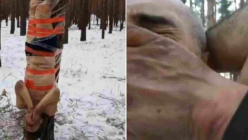 Νέα βίντεο από τα βασανιστήρια του στρατού του Πούτιν σε λιποτάκτες Ρώσους: Τους έδεσαν γυμνούς στον πάγο