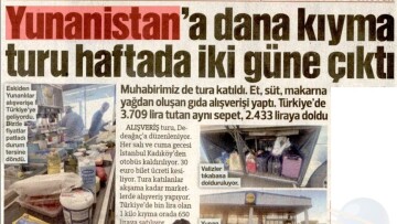 Τούρκοι ταξιδεύουν στην Ελλάδα για να ψωνίσουν τρόφιμα, γράφει η Sozcu: Οργανωμένα δρομολόγια για κιμά έως και δύο φορές την εβδομάδα