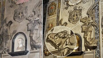 Αγγελάκι που θυμίζει τη Μελόνι μετά από συντήρηση σε ιστορική εκκλησία της Ρώμης προκαλεί αντιδράσεις