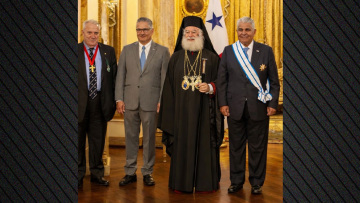 Συνάντηση του πατριάρχη Αλεξανδρείας με τον πρόεδρο της Δημοκρατίας του Παναμά