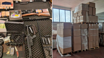 Οι αποθήκες του κυκλώματος λαθρεμπορίας καπνού: Κατασχέθηκαν όπλα και μετρητά, 25 συλλήψεις, δείτε βίντεο και φωτογραφίες