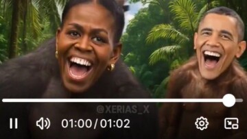 Το ζεύγος Ομπάμα αναπαρίσταται με τη μορφή πιθήκων σε βίντεο που έδωσε στη δημοσιότητα ο Τραμπ