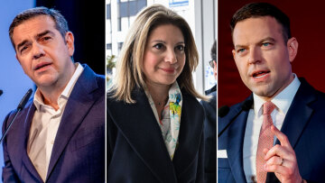 Τριγωνικές... βολές στη μάχη για τον δεύτερο: Τσίπρας και Κασσελάκης κατά Καρυστιανού, τα πυρά της «προέδρου Μαρίας»
