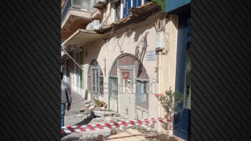 Κατέρρευσε τμήμα παλιού κτιρίου στο Ρέθυμνο, από τύχη δεν υπήρξε τραυματισμός, δείτε βίντεο και φωτογραφίες