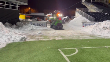 Οι άνθρωποι της Μπόντο Γκλιμτ απομάκρυναν 80 τόνους χιόνι από το γήπεδο ενόψει του ματς με την Ίντερ
