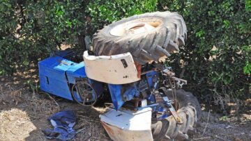 Χωρίς τις αισθήσεις του απεγκλωβίστηκε 60χρονος που καταπλακώθηκε από το τρακτέρ του στη Βόλβη Θεσσαλονίκης
