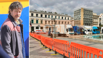 Στήνεται χολιγουντιανό στούντιο στην πλατεία Κοτζιά για τον Μπραντ Πιτ: Πού θα γίνουν τα γυρίσματα, δείτε βίντεο