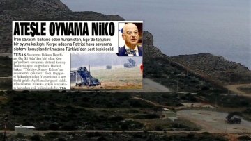 «Νίκο μην παίζεις με τη φωτιά»: Το πρωτοσέλιδο της Sabah για τον Δένδια, μετά τη μεταφορά πυραύλων Patriot στην Κάρπαθο