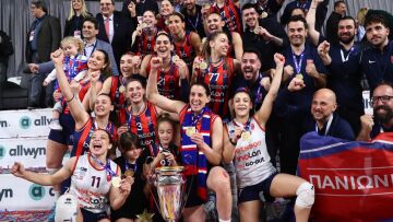 Βόλεϊ Γυναικών: Κυπελλούχος Ελλάδας για πρώτη φορά στην ιστορία του ο Πανιώνιος, 3-1 τον ΑΟ Θήρας, βίντεο 