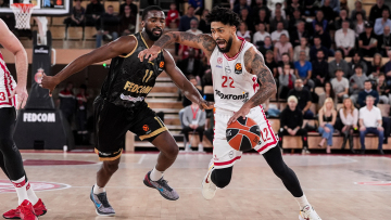 Το πάλεψε έως το τέλος αλλά ηττήθηκε 81-80 από τη Μονακό ο Ολυμπιακός, βίντεο 