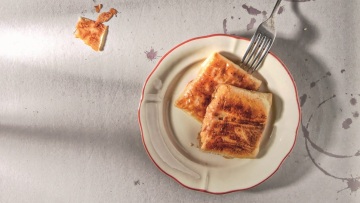 Ζαμπονοτυρόπιτα με φύλλο κρούστας στο air fryer