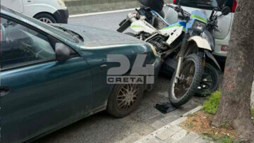 Τροχαίο στο Ηράκλειο της Κρήτης, φορτηγό παρέσυρε τρία αυτοκίνητα και τρία δίκυκλα, δείτε βίντεο και φωτογραφίες