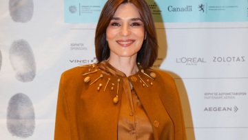 Μαρία Ναυπλιώτου: Στην τελετή έναρξης του Γαλλόφωνου Κινηματογράφου με κομψό μονοχρωματικό look
