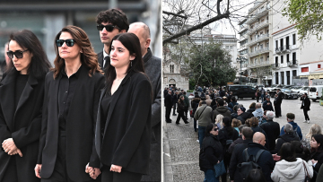 Live το τελευταίο αντίο στη Μαρινέλλα στη Μητρόπολη Αθηνών, πλήθος κόσμου και επώνυμοι στην κηδεία της