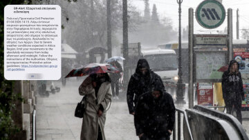 Μήνυμα του 112 στην Αττική λόγω της κακοκαιρίας: «Περιορίστε τις μετακινήσεις έως τα μεσάνυχτα»