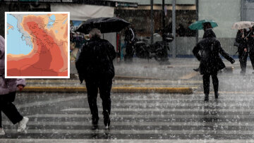Ισχυρές βροχές και καταιγίδες τις επόμενες ώρες στην Αττική και σε άλλες επτά περιοχές, πότε θα υποχωρήσει η αφρικανική σκόνη